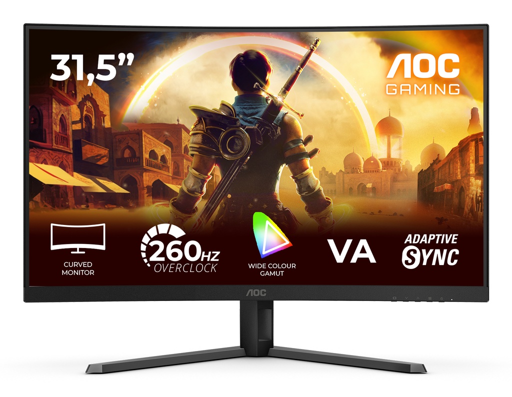 G4 C32G42ZE pantalla para PC 80 cm (31.5") 1920 x 1080 Pixeles Full HD LED Negro, Rojo