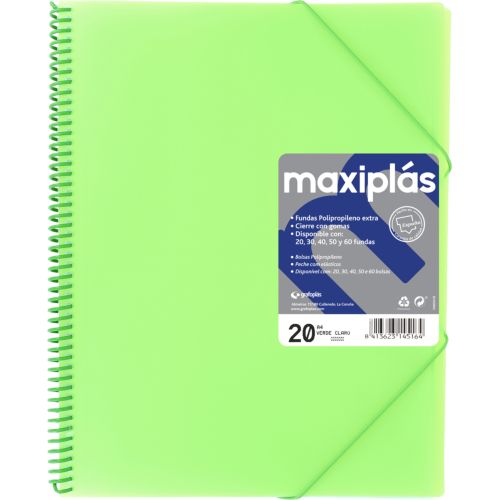 [39833021] TARIF.GRAF.ESP.PP MAXIPLAS A4 30 F.VERDE