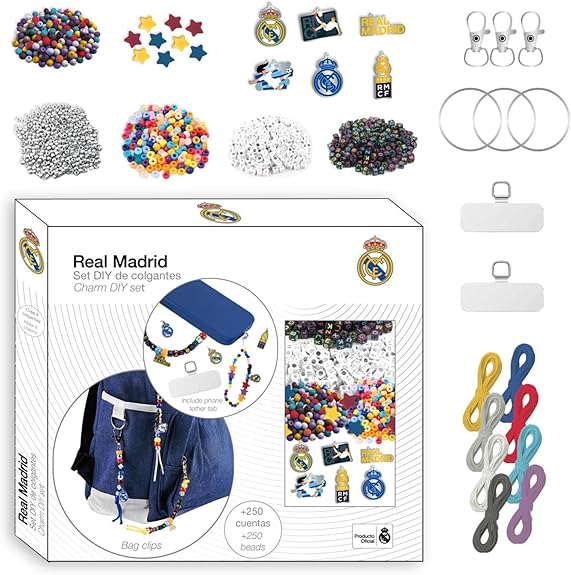 SET DE COLGANTES DIY REAL MADRID