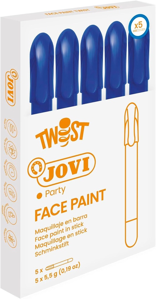 [19113] ESTUCHE 5 STICKS DE MAQUILLAJE JOVI AZUL