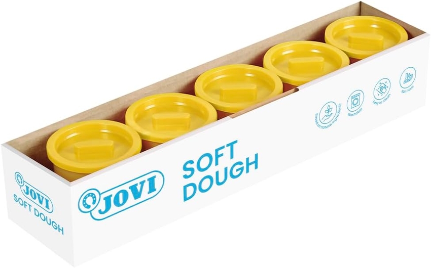 [45002] Pack 5 botes blandiver soft dough 110g color amarillo